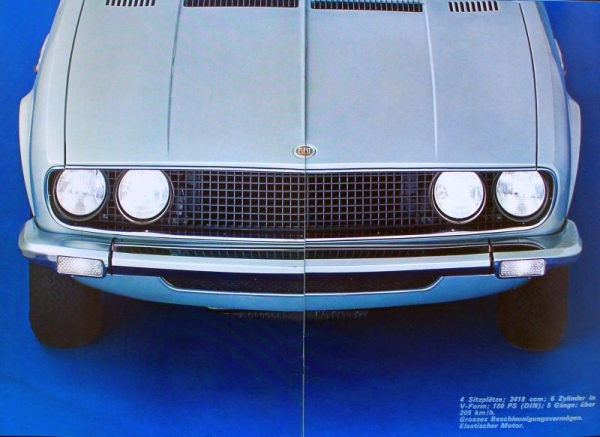 Fiat Dino Coupe Modelprogram 1968 Carbrochure (9932)